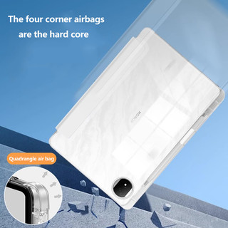 Ốp Túi Khí Trong Suốt Cho Honor Pad X9a 11.5inch 2025 X9 Pro V9 X8a 11 ” 2024 MagicPad 2 GT Pro 12.3 Pad 9 8 V8 Pro X8 Lite V7 X9 Da Đứng Bảo Vệ Có Khe Cắm Bút