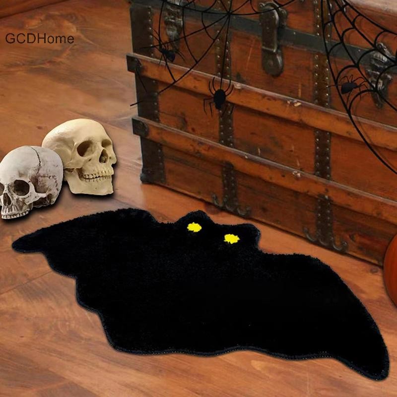 Gcdhome 1 Pha Lê Nhung Sàn Thảm Người Ngoài Hành Tinh Halloween Kinh Dị Đảng Nhện Đen Web Nhập Cửa Trang Trí Lối Vào Chân HOT