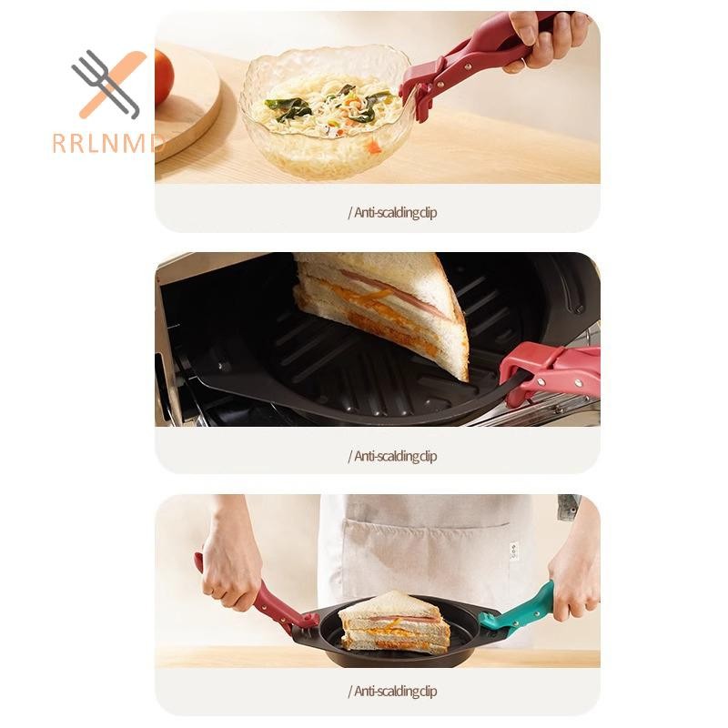 Rrlnmd Bát Thìa Món Ăn Kẹp Nồi Chảo Kẹp Đĩa Đĩa Nóng Bát Kẹp Lưỡi Chống Bỏng Tay Cầm Chống Trơn Trượt Tiện Ích Nhà Bếp MỚI