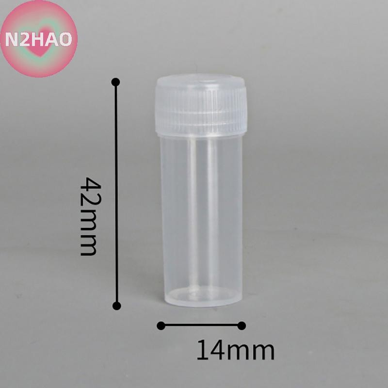 N2hao 20 Chiếc 5ml Chai Nhựa Chai Thuốc Hộp Bảo Quản Chất Lỏng n