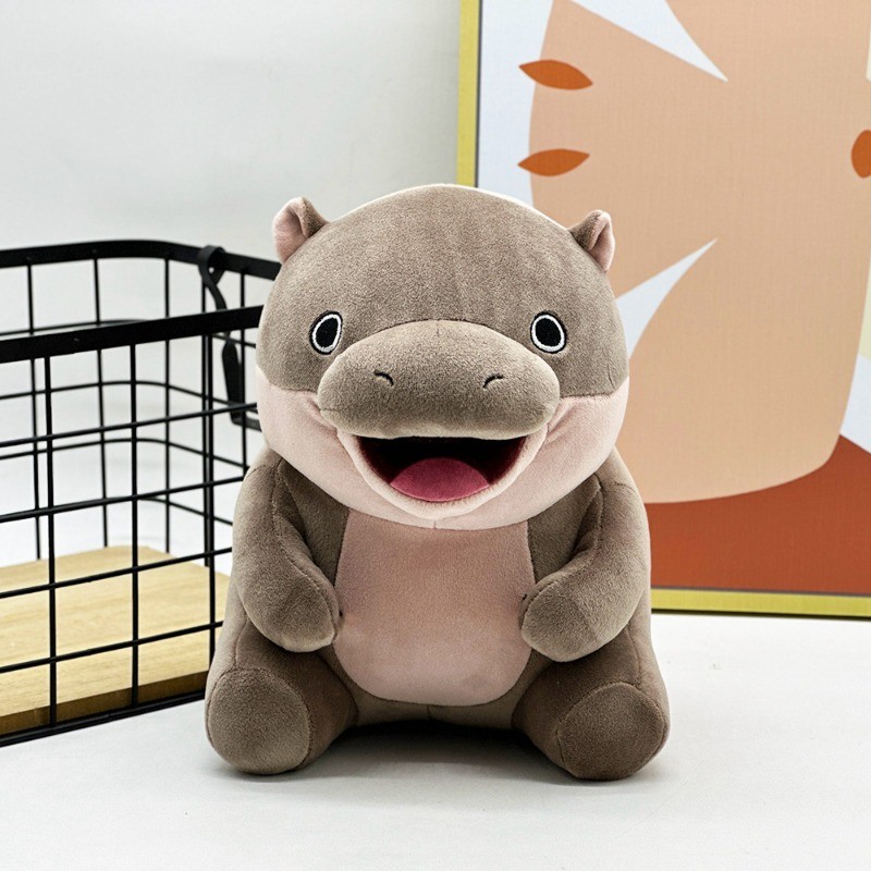 [Còn hàng] Moo Deng Đồ chơi sang trọng Vui nhộn nảy lợn Hippo Búp bê sang trọng Thái Lan Pygmy Hippo Đồ chơi nhồi bông Trang trí phòng ngủ Đồ chơi làm dịu em bé Quà tặng sinh nhật Quà tặng Giáng sinh COD