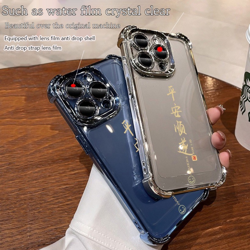 Ốp điện thoại họa tiết chữ yên bình và mịn màng cho Redmi K70 Ultra K80 K70 K60 K50 K40 Pro K70E 13C 12C 10C 12 Turbo 4 3 Trong suốt Bảo vệ toàn diện Vỏ mềm chống sốc