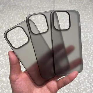 Ốp điện thoại trong suốt mờ siêu mỏng mờ cho iPhone 17 air 16 Pro 15 14 Plus 13 12 Pro Max Ốp lưng da mỏng chống sốc