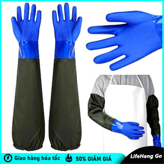 Găng Tay Cao Su Dài Chống Thấm Nước, Chống Hóa Chất, Dùng Vệ Sinh, Thoát Nước