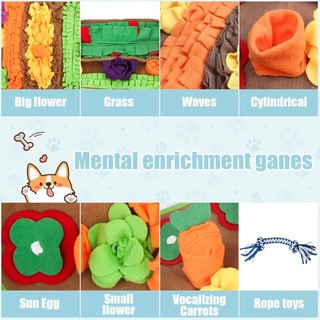 Thảm Snuffle Cho Chó Giống Lớn, Đồ Chơi Xếp Hình Cho Ăn Chậm & Tìm Kiếm Thức Ăn Cho Chó, Thảm Xốp 32 '' X 20 '' Cho Chó, Đồ Chơi Cho Chó Giảm Lo Âu