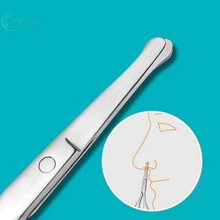 Chenlongshang Kéo Tóc Lông Mày Và Mũi, Tay Cầm Thoải Mái, Chải Lông Mặt, Lông Mày, Mũi, ria mép, Râu EN