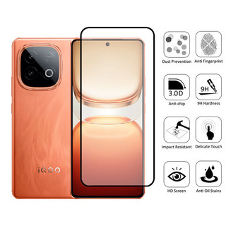 Kính cường lực bảo vệ màn hình 2 trong 1 iQOO Z10 Turbo Pro cho Vivo iQOO Z10 Z9 Turbo Z9x Z10x 5G Phim bảo vệ kính chống va đập & Phim ống kính máy ảnh
