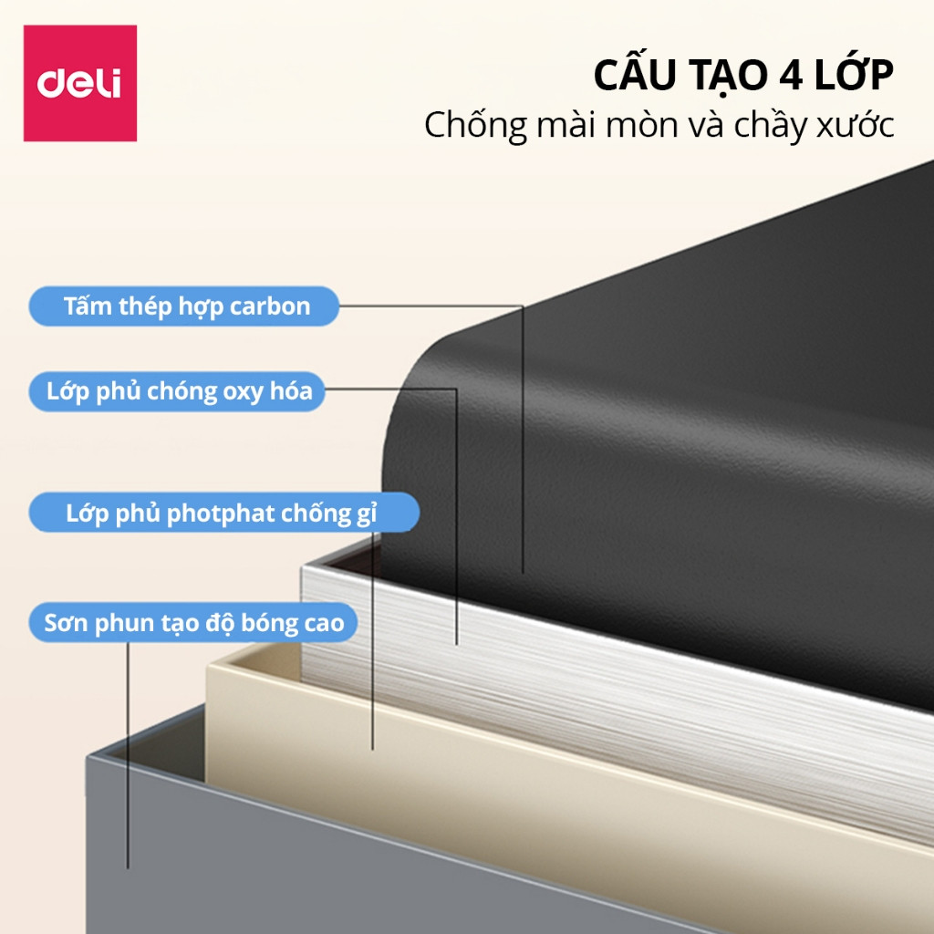 Hộp Đựng Tiền Dạng Hình Quyển Sách Deli, Két Sắt Mini 2 Kích Thước Nhỏ Gọn Dễ Dàng Decor, Trang Trí