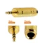 Bộ chuyển đổi tai nghe SMILE 2 gói, Bộ chuyển đổi giắc cắm âm thanh nổi mạ vàng 6,5mm đến 3,5mm, Bộ khuếch đại đàn Guitar Jack cắm nam 3,5mm đến 6,5mm Đầu nối loa nữ Bàn phím đàn Piano