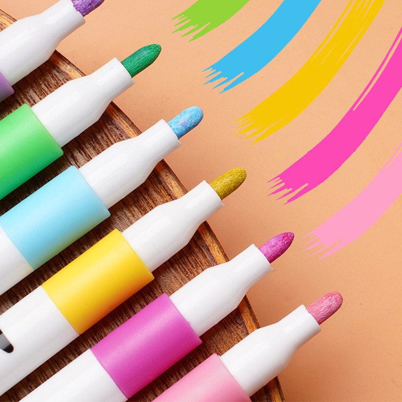 Bút Màu Acrylic Marker 12/24/36/48/60/80 Cao Cấp Màu Sắc Tươi Sáng - Bút Lông Màu
