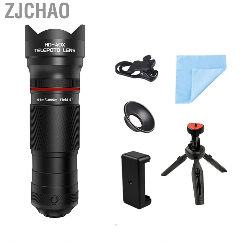 Zjchao ống kính zjchao 40x zoom với máy ảnh kính viễn vọng điện thoại chân máy