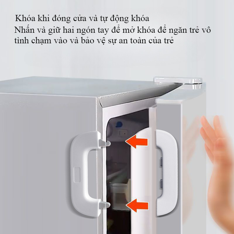 Chốt Khóa Tủ Lạnh Chống Bé Mở Khóa Tủ đồ Ngăn Kéo Tủ đông đa Năng,bảo Vệ An Toàn Cho Bé