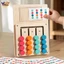 Đồ Chơi Montessori Đồ Chơi Học Tập Trượt Xếp Hình Trò Chơi Gia Đình Đồ Chơi Bằng Gỗ Cho Trẻ Em 3 Tuổi