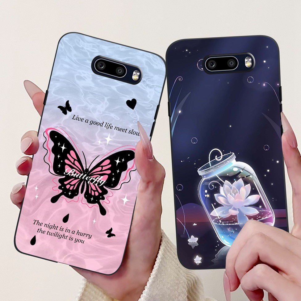 Ốp lưng LG V50S ThinQ 5G LM-V510N Silicon Thẩm Mỹ Mèo Dễ Thương Thời Trang Hoa Sơn Ốp lưng LG V50S ThinQ