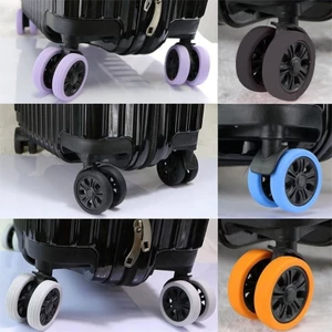 EDB * Gói 8 miếng bảo vệ bánh xe hành lý bằng silicon yên tĩnh cho bánh xe đôi