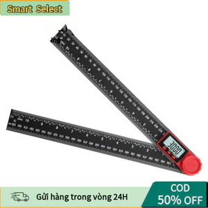 【COD】Thước Kỹ Thuật Số Đo Góc & Mức Nước 2 Trong 1 – Màn Hình LCD, Dài 200mm/300mm, Làm Gỗ Chuẩn Xác