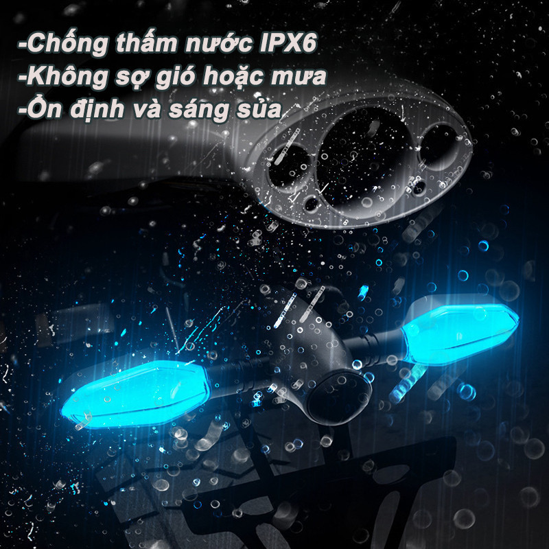 Đèn Xi Nhan LED Xe Máy Cao Cấp - Tín Hiệu Mũi Tên ĐỘC ĐÁO, Chiếu Màu Sắc Nét, An Toàn Vượt Trội