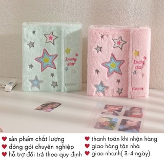 Sổ Đựng Card Binder Lông A5 Trái Tim Y2K Album Ảnh Idol Xinh Timo VPBL40