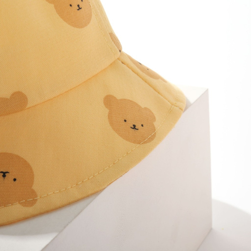Mũ chống nắng cotton cho trẻ sơ sinh - Chất Vải Mềm Mại, Thoáng Khí , Tai gấu dễ thương