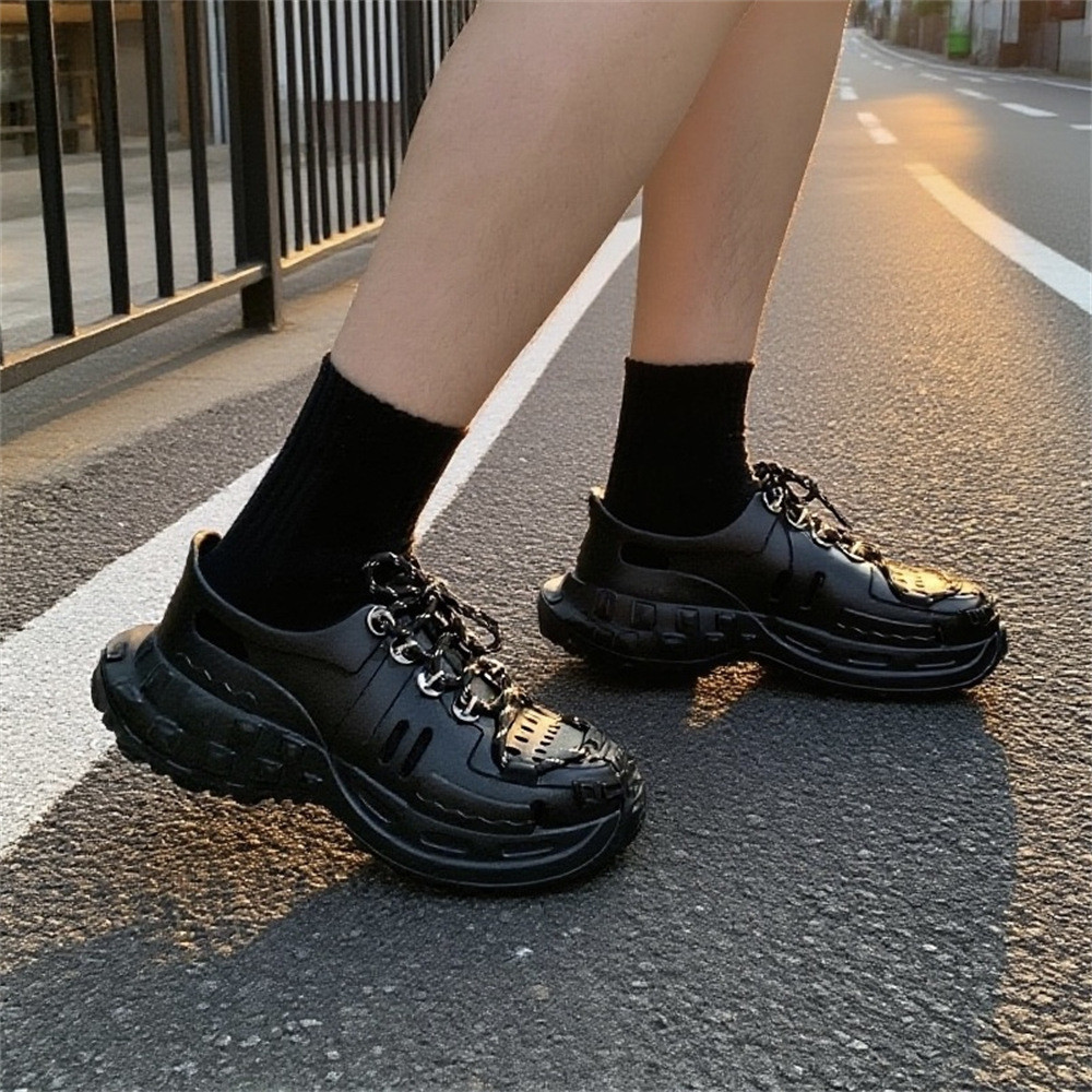 XIXITIAO Sandal Đế Dày Thoải Mái Nam Nữ Cặp Đôi Mùa Hè Thể Thao Ngoài Trời Lộn Thượng nguồn