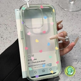 Ốp Điện Thoại 2 Trong 1 Cho Huawei Nova 14 13 12 Ultra 11 10 Lite 9 SE 8 7 6 5 Pro 5G 4G Vỏ Sang Trọng Dễ Thương Trái Tim Tình Yêu Trong Suốt Chống Rơi Vỏ Mềm