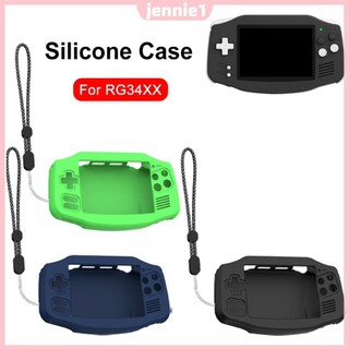 Vỏ silicon Vỏ bảo vệ chống trầy xước có dây buộc da mềm cho máy chơi Game cầm tay ANBERNIC RG34XX [jennie1.vn]