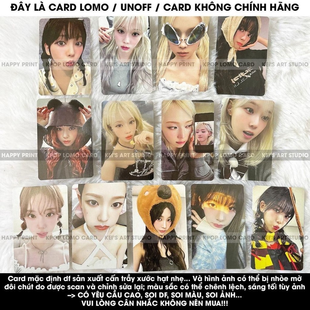 [CARD LOMO] Thẻ ảnh photocard lẻ hot Karina, Winter nhóm nhạc Aespa, Ka phồng, Win nắng, Win lè, cabybara, harry potter