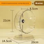 Bánh xe tập thể dục thú cưng LAKAM 1pc​, Bánh xe chạy bộ Hamster im lặng trong suốt, Dễ tháo rời Đồ chơi tập thể dục mở rộng Phụ kiện thú cưng
