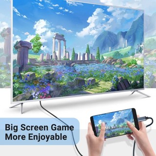 Cáp USB C sang HDTV 6.6ft hỗ trợ 4K@60Hz - Tương thích Thunderbolt 4/3 chất lượng cao cho văn phòng và nhà tiện lợi