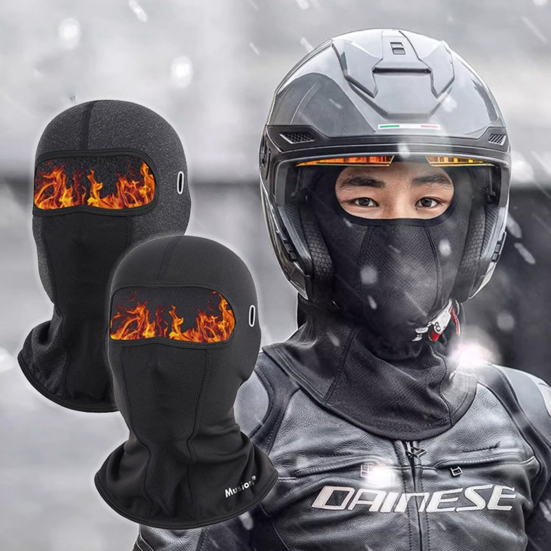 Musion Fleece Trượt tuyết nhiệt Balaclava có lỗ kính Thời tiết lạnh Mặt nạ trượt tuyết toàn mặt Chống gió Ấm cổ đông để đi xe đạp và trượt tuyết