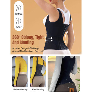 『 Brelira 』 Áo Corset Giảm Béo Liền Mạch Thoáng Khí Cho Nữ Body Shapewear Eo Bụng Huấn Luyện Lưng Body Shaper Plus Size Quần Lót