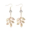 Unstop * Kim Cương Giả Treo Lá Tòn Ten Bông Tai Da Nhạy Cảm An Toàn Kim Loại EarJewelry