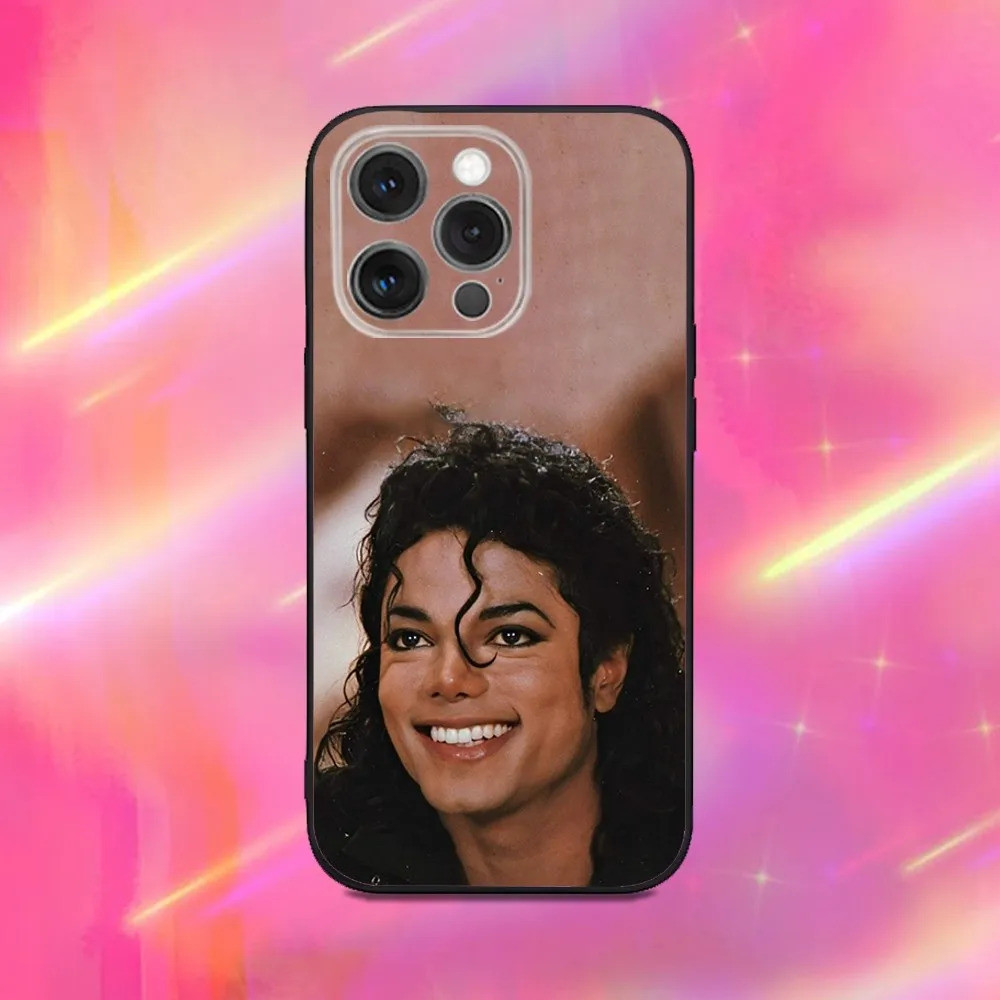Ốp Điện Thoại TP-2 M-Michael J-Jacksons Cho iPhone 16, 17,14,13,12,11, Pro, Max, Plus, X, XS, XR, SE, 8,7, Mini, Ốp Lưng Silicon Mềm Màu Đen