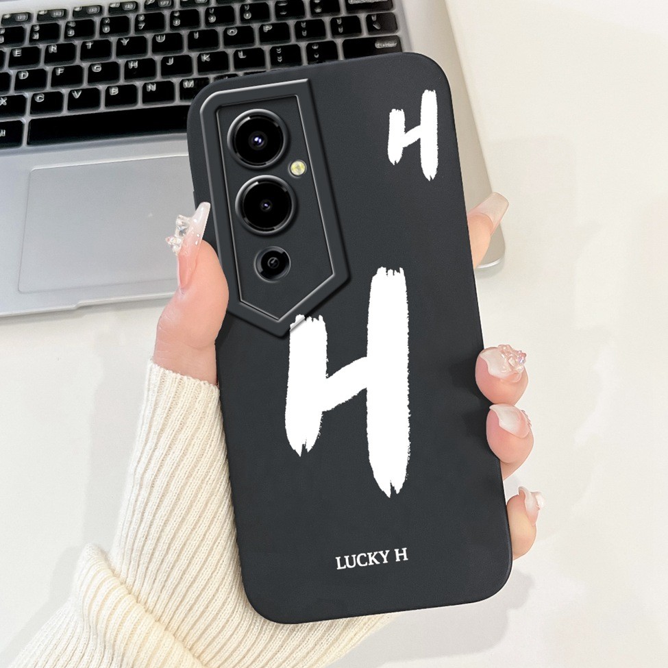 Ốp lưng Tecno Pova 4Pro LG8n Techno Pova 4 Pro Chữ thời trang đơn giản Thiết kế họa tiết A-Z Ốp lưng chống sốc bằng silicon