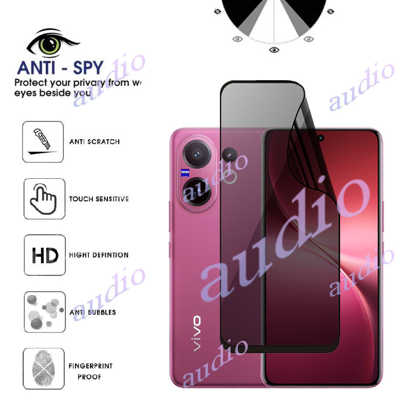 Vivo V60 5G 2in1 Ống Kính Trước Chống Gián Điệp Hydrogel Cho Vivo V60 Pro VivoV60 Pro 5G Mềm Bảo Vệ Màn Hình Riêng Tư Cho VIVO V60 Pro Vivo V60Pro 5G Ống Kính Máy Ảnh Kính Trước Chống Gián Điệp