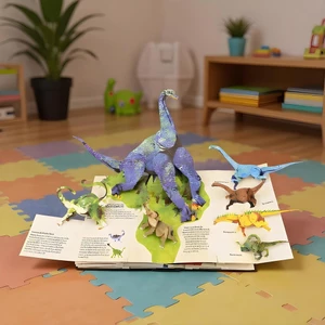 3D Bách khoa toàn thư Khủng long tiền sử Pop-up Sách khủng long Đồ chơi tương tác cho trẻ em Quà tặng học tập
