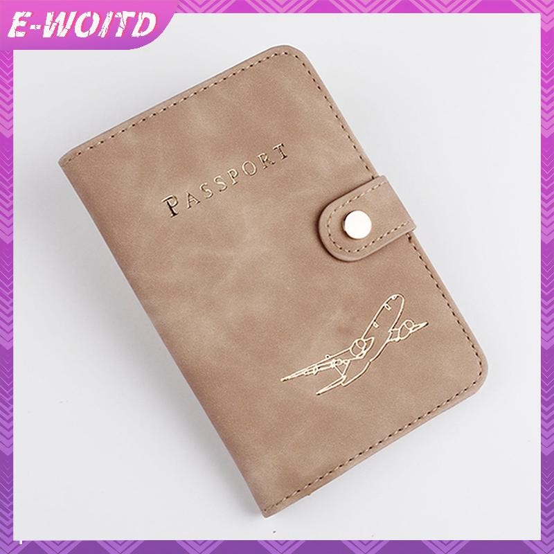 E-WOITD Chống Thấm Nước Đựng Hộ Chiếu Bao Da Du Lịch Thẻ Tín Dụng Ví Dễ Thương Sổ Hộ Chiếu Dành Cho Nữ / Nam Bao Hộ Chiếu HNVN