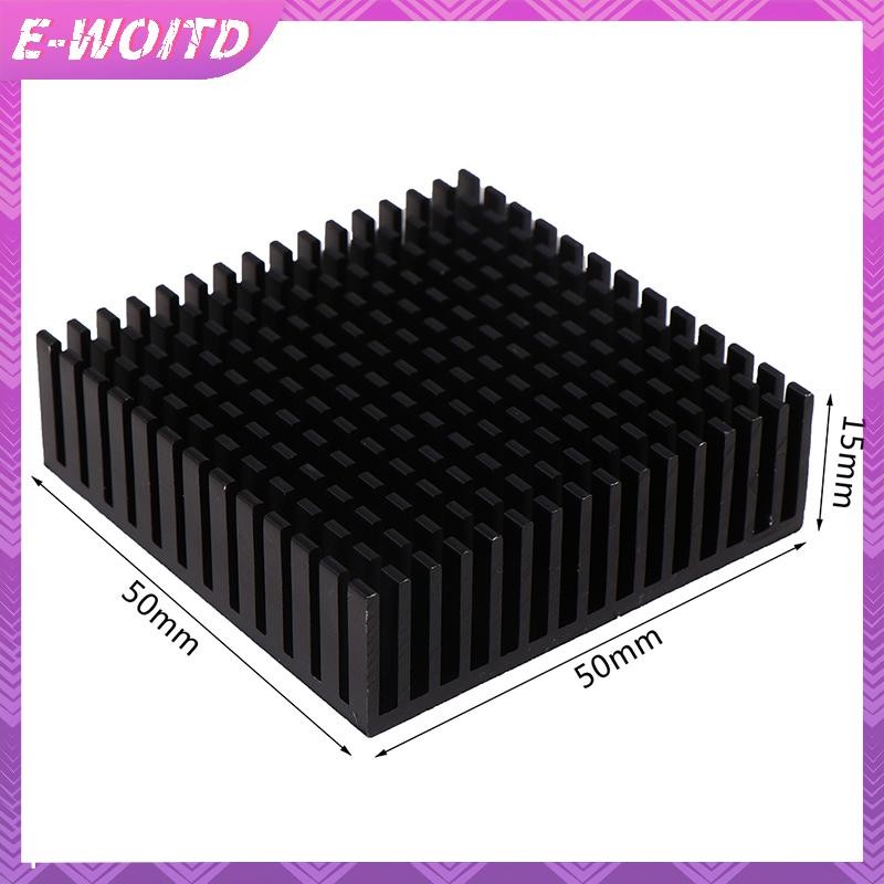 E-WOITD 50 * 50 * 15MM Bảng Tản Nhiệt Nhôm Tản Nhiệt CPU Power IC Chip Tản Nhiệt HNVN
