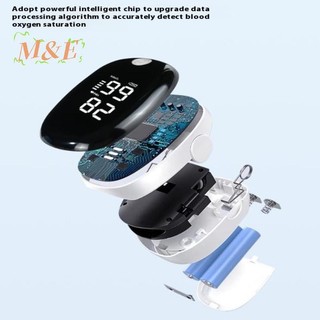 Máy đo oxy xung ngón tay, màn hình LED, đo độ bão hòa oxy máu và nhịp tim, máy đo oxy y tế kỹ thuật số hô hấp