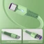 Cáp USB silicon phát sáng WU Sạc nhanh Dây điện thoại tương thích Du lịch Sized