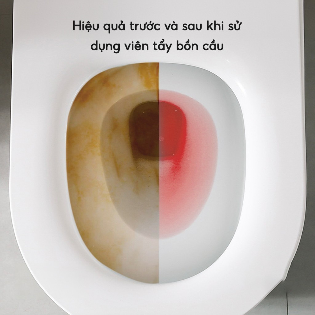 Hộp 12 viên tẩy bồn cầu khử mùi diệt vi khuẩn toilet Viên sạch bồn cầu tẩy bay vết ố bẩn