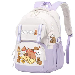 2025 Phong Cách Mới Capybara Schoolbag In Hình Ngộ nghĩnh Hoạt Hình Capybara Ba Lô Dung Tích Lớn Nhẹ Học Sinh Tiểu Học