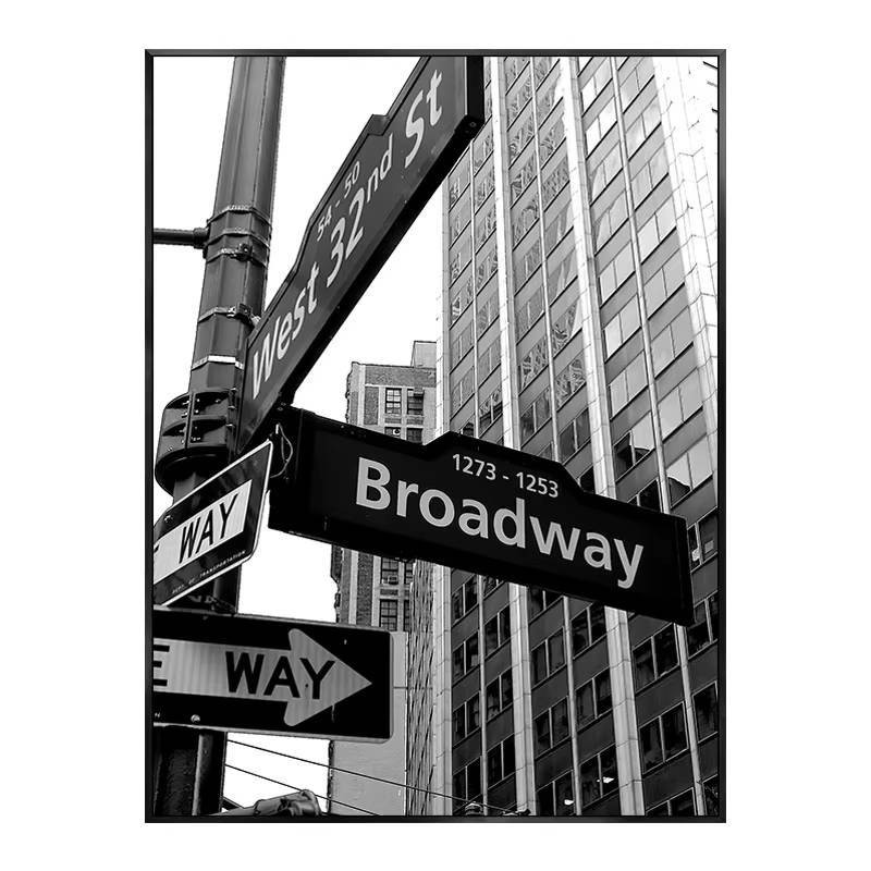 Hiện Đại New York London Paris Sydney Thành Phố Cột Mốc Phong Cảnh poster canvas Tranh Treo Tường Nghệ Thuật Hình Đen Trắng Trang Trí Phòng Nhà