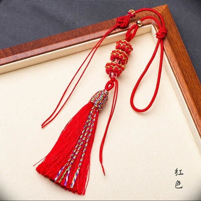✨Tự Làm Tay Cầm Dây Trang Sức Mandala Sen Ghế Dệt Tay Trung Quốc Thắt Lưng Xe Tua Rua Phụ Kiện Dây 25.8.19