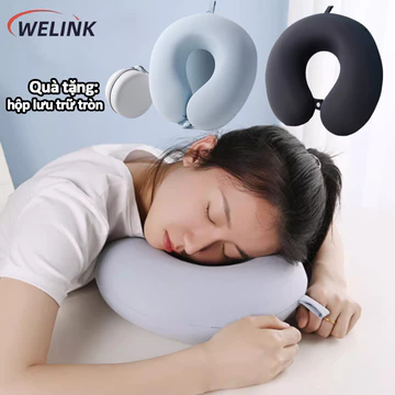 Gối chữ U kê cổ Lõi gối mút hoạt tính， đa năng du lịch & gối ngủ văn phòng，bảo vệ và giảm mỏi cổ
