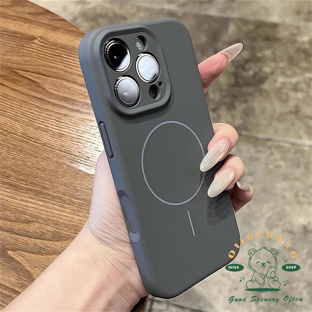 Ốp điện thoại từ tính nhạy cảm chống bẩn cho da lỏng chống bẩn iphone16 Pro Max 15 14 13 12 11 cho vỏ iPhone Vỏ mềm silicon TPU chống sốc