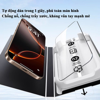 Kính cường lực 9H iPhone, HD, chống nhìn trộm, chống trầy xước, cho iPhone 11 12 13 14 15 16 17 Pro Max X XS XS Max 16E