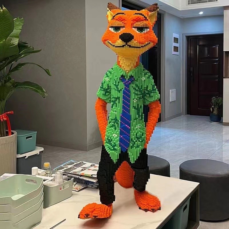 Khối Đồ Chơi Judy Sĩ Quan Cảnh Sát Nick Fox Đồ Chơi Gạch Hội Trẻ Em Giáo Dục Handmade Quà Tặng