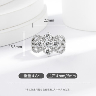 Nhẫn nữ kim cương zircon hình học phong cách châu Âu và Mỹ