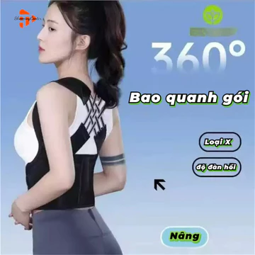 Đai Chống Lưng Gù SHOPPING CENTER Nam Nữ, Dây Đai Lưng Chống Gù Dày Co Giãn Cao, Thoáng Khí